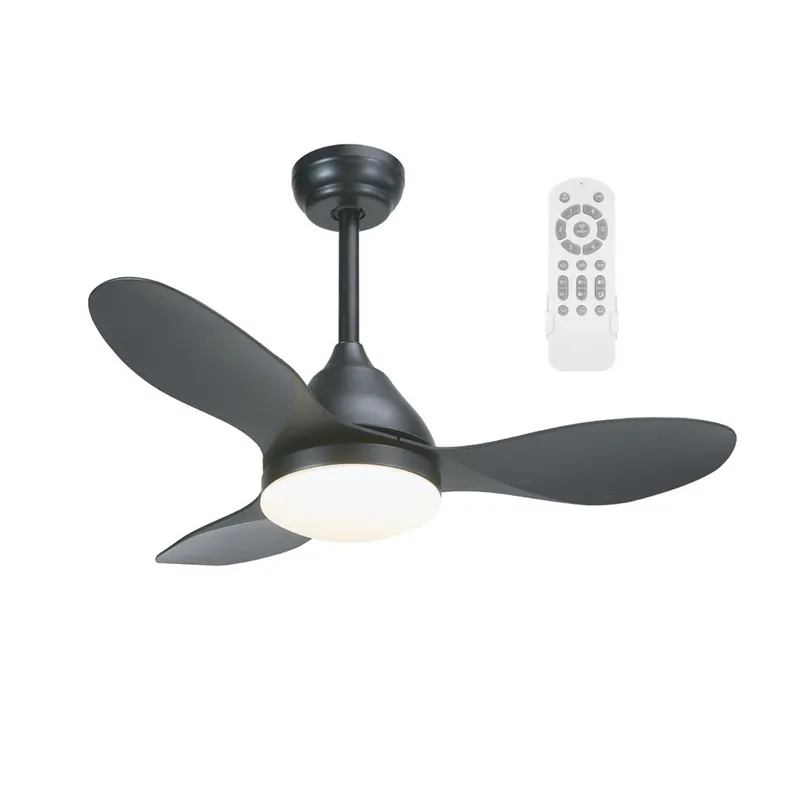 Venta Final Ventilador de techo LED Cavil Mini Negro CCT Dim (20W)