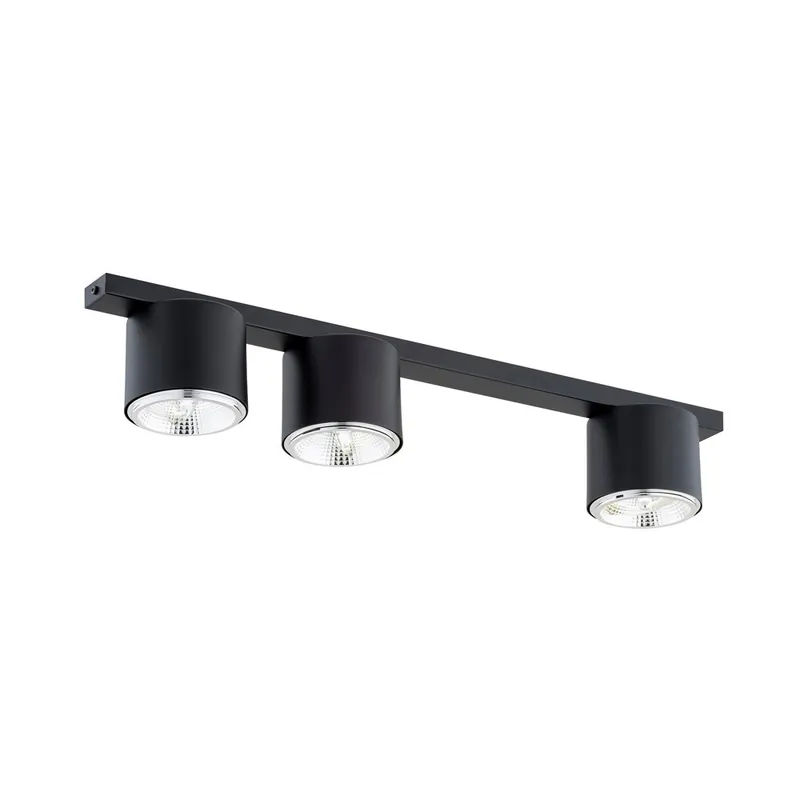 A Buen Precio Regleta de techo Valeno Negro (3 luces)