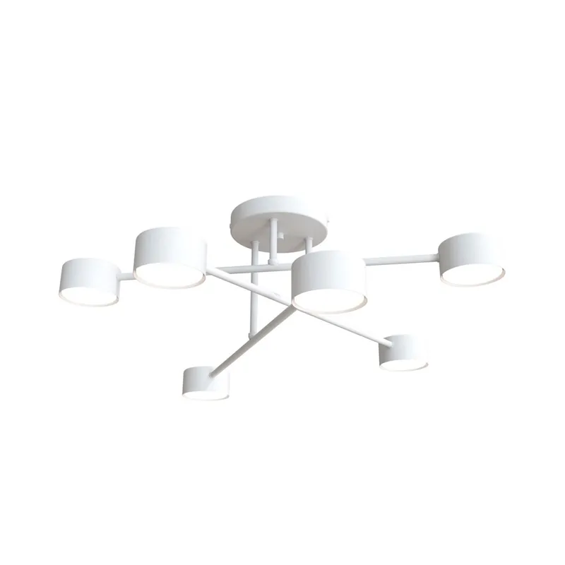 Económico Plafón de techo Tanfa Blanco (6 luces)