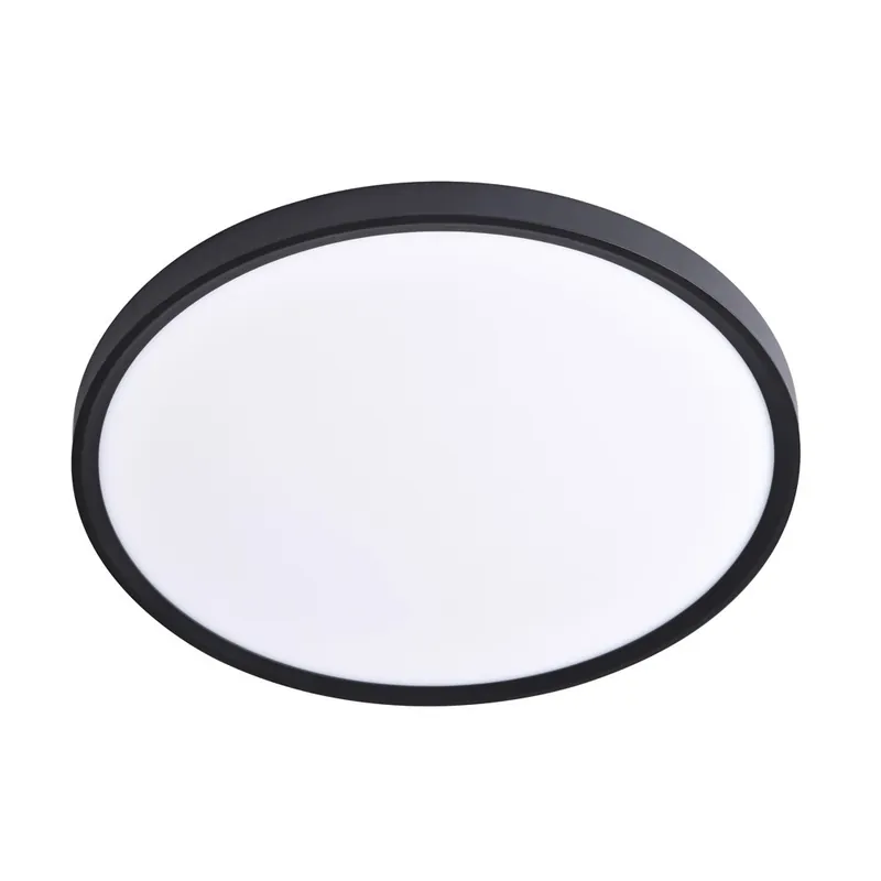 Garantía De Devolución De Dinero Plafón de techo LED Gein Negro CCT 3-Step Dim (18W)