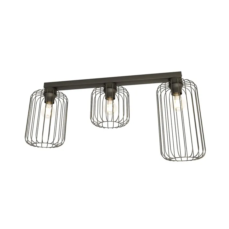 Precio Económico Regleta de techo Coberti Negro (3 luces)