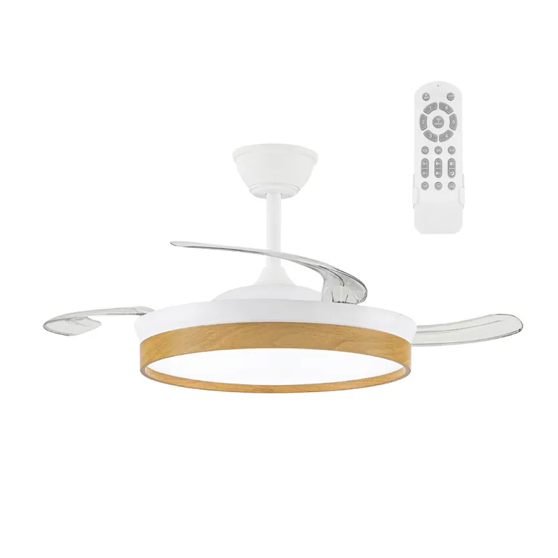 Ventilador LED aspas retráctiles Cosmatos CCT Dim (45W) Popular