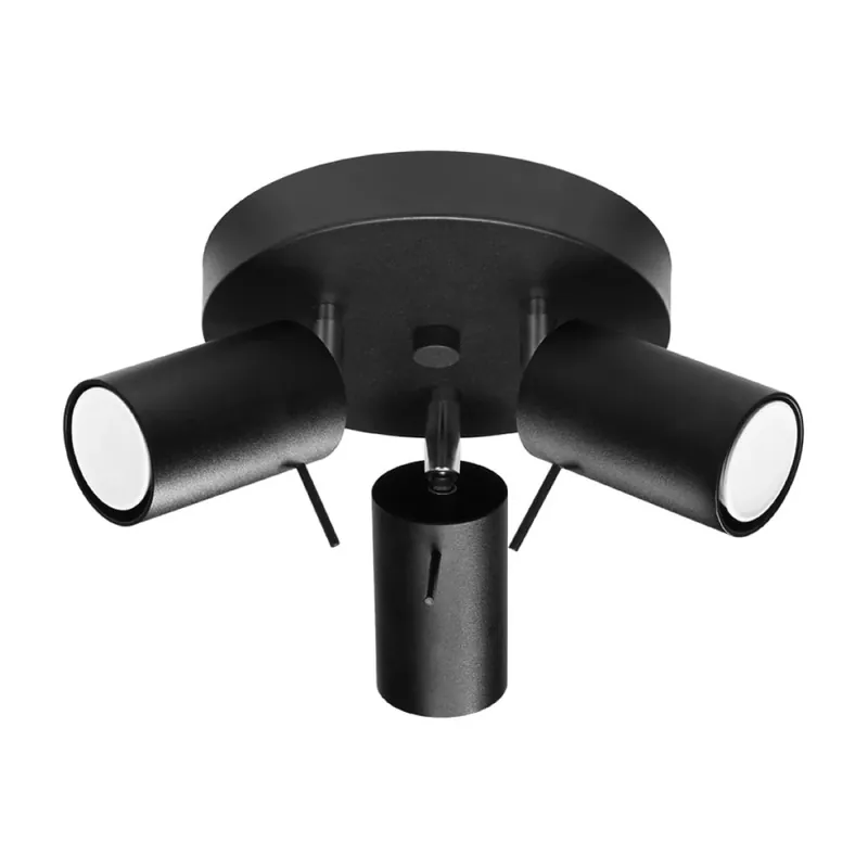 Bestseller Plafón Vinivi negro, 3 luces