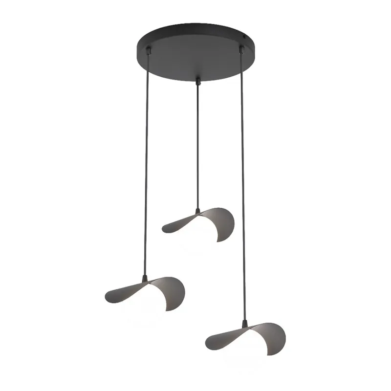 Devolución Gratuita Lámpara colgante Serelia negro (3 luces)