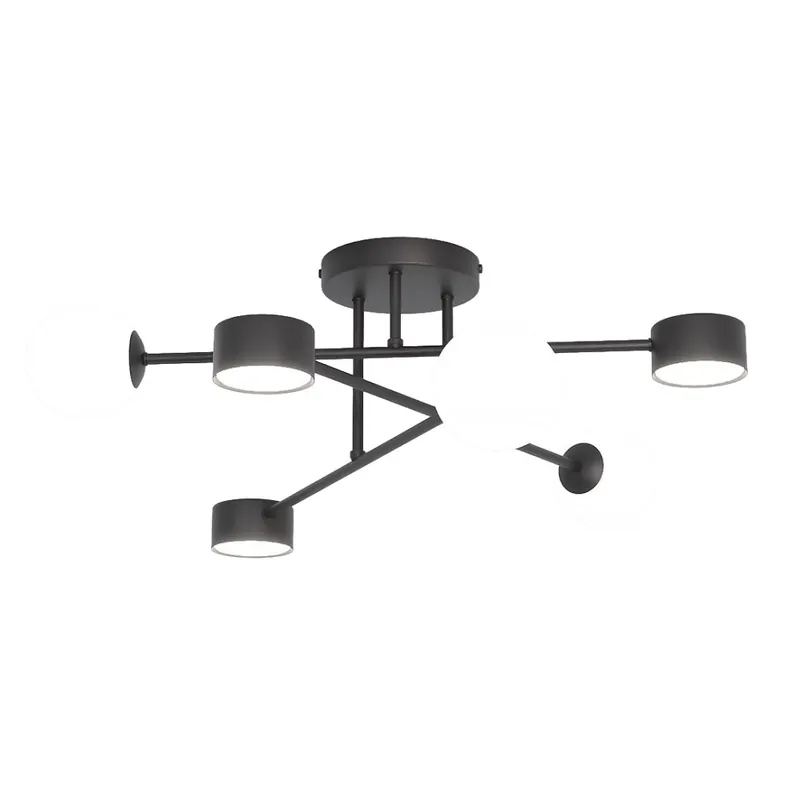 Más Vendido Lámpara de techo Varli negro (6 luces)