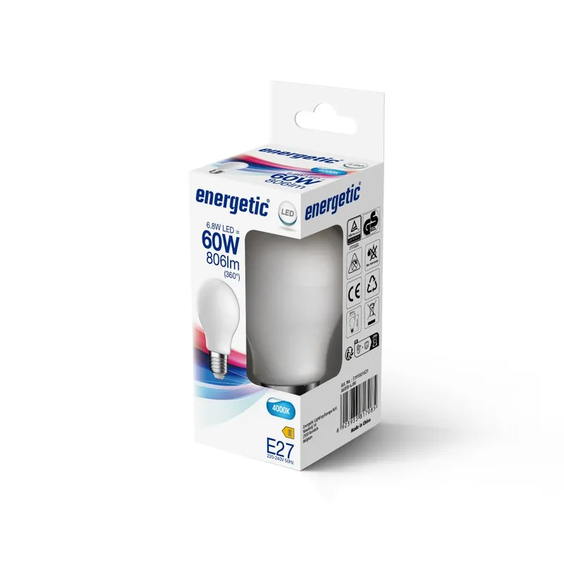 Gran Oferta Bombilla LED E27 A60 4000K (6.8W)