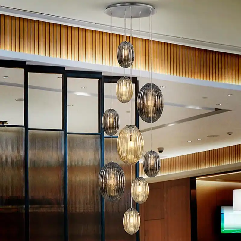 Lámpara de techo LED Ovila (9x8W) Popular
