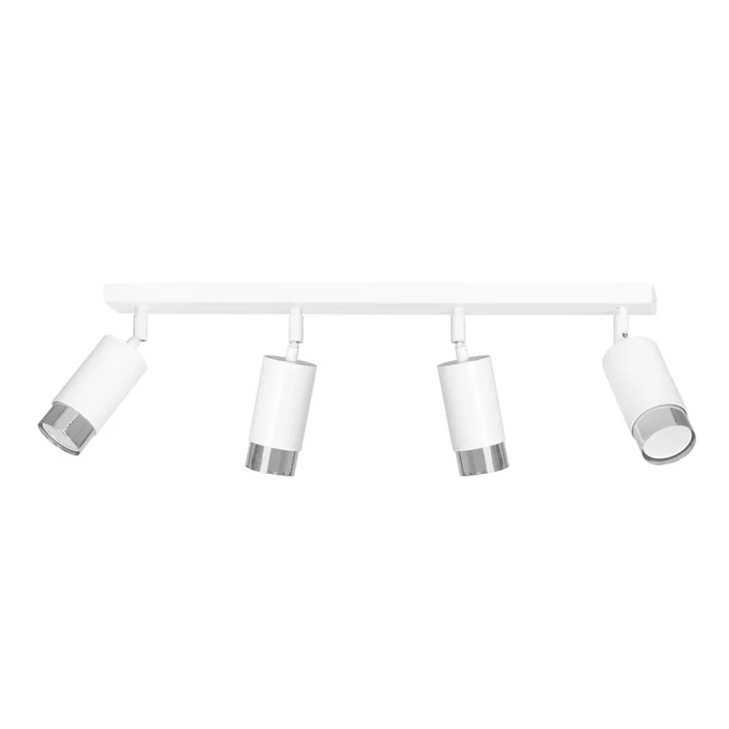Regleta de techo Mura Blanco/Cromo (4 luces) Mejor Precio