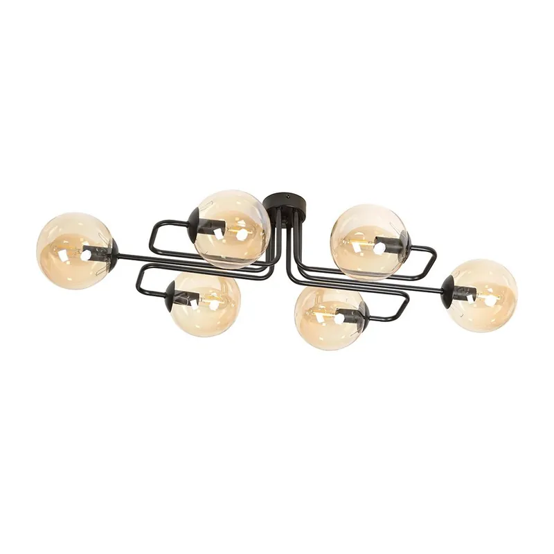 Rebajas Plafón de techo Vesta Ámbar (6 luces)