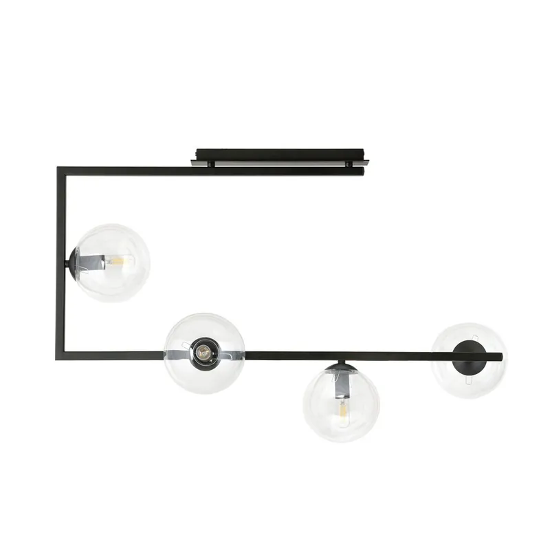 Plafón de techo Ventara Transparente (4 luces) A Buen Precio