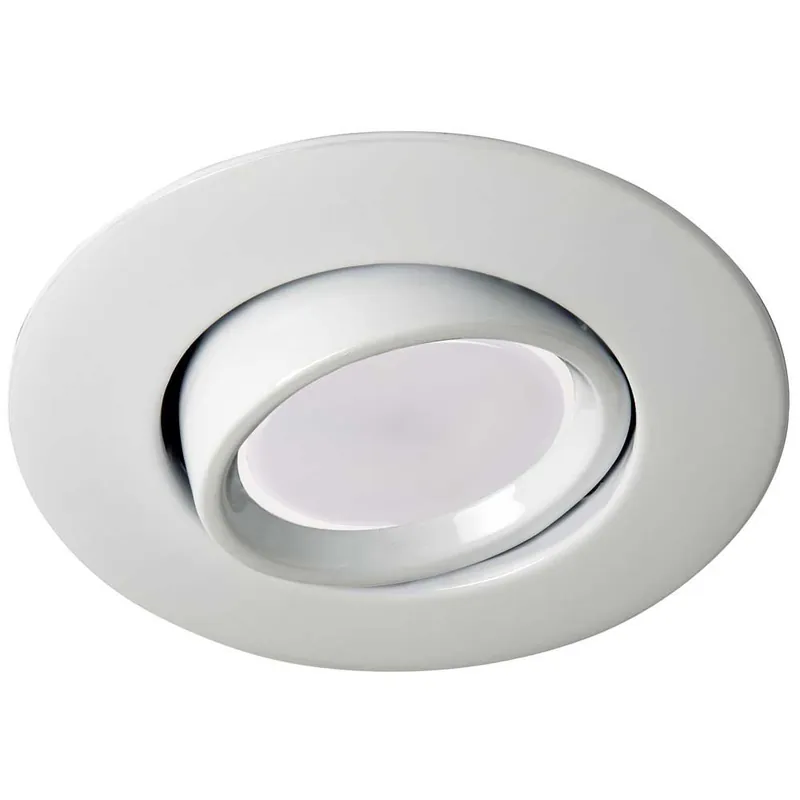 Pack Encastrable rond blanc + Ampoule LED 8W chaude Oferta