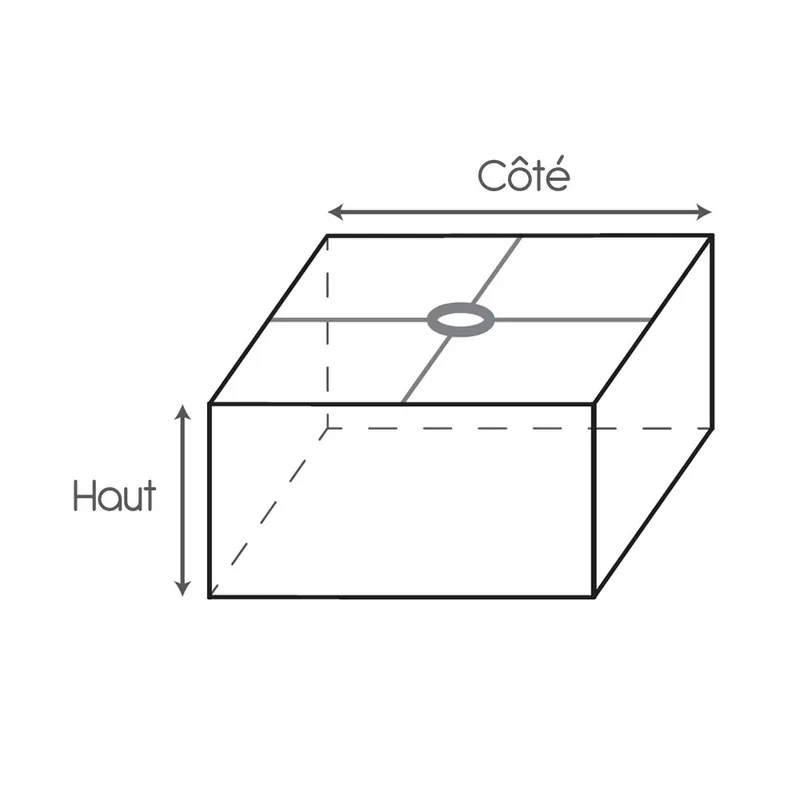 Bestseller Abat-jour sur mesure Carré (Suspension)