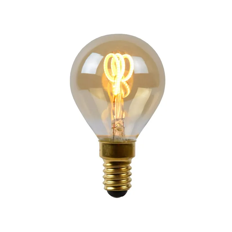 Solo Hoy Ampoule à filament LED E14 Ambre P45 (3W)