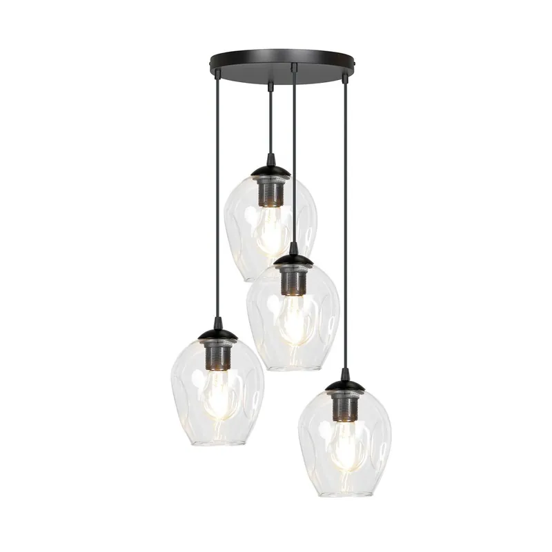 Venta Final Lampe de suspension Domos Transparent (4 lumieres)