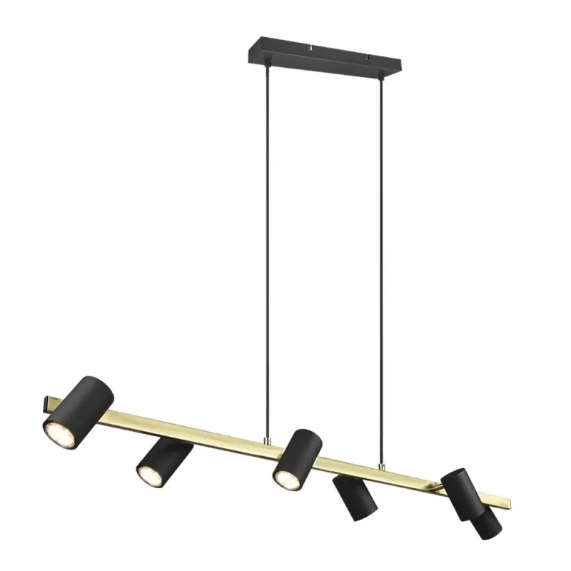 Marca Reconocida Lámpara Lineal 6L Marley negro/oro