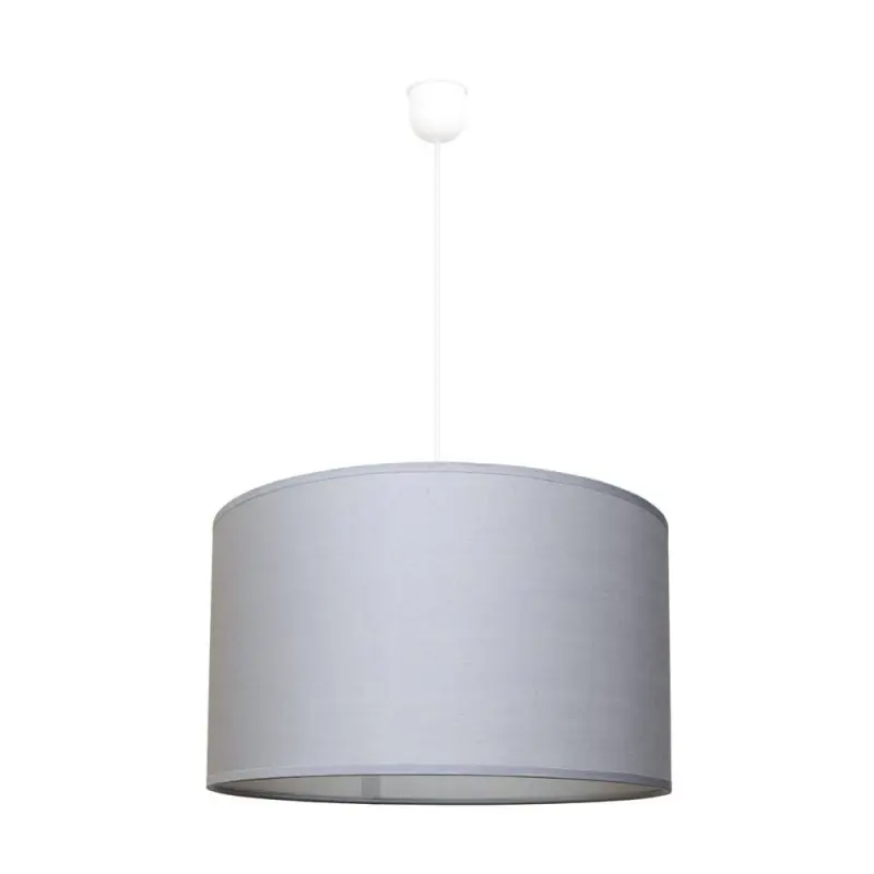 Barato Lámpara de techo colgante Pantalla gris 1xE27 acabado tejido gris estilo moderno 35cm Ø