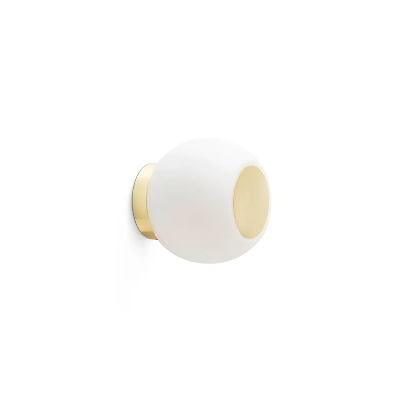 Lámpara de pared aplique Faro Moy LED oro satinado 3000K IP44 40090 Venta Final