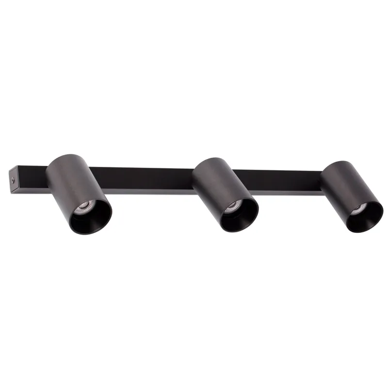 Compra Hoy Lámpara de pared aplique Faro Stan 3 luces GU10 LED negro mate 43745
