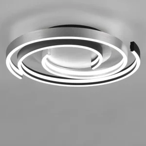Últimas Unidades Plafón de techo Trio Caya LED aluminio pulido regulable Ø50cm 641910205