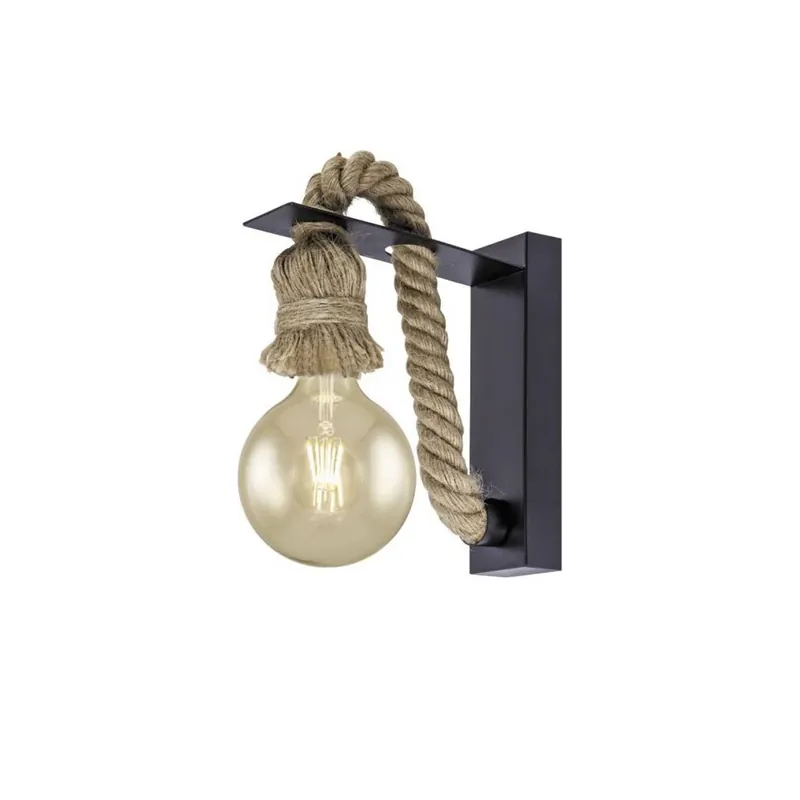Envío Exprés AJP ROPE Aplique de pared negro 10761