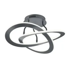 Plafón de techo Trio Oakland LED antracita 3000K regulable Ø53cm 6 Súper Precio