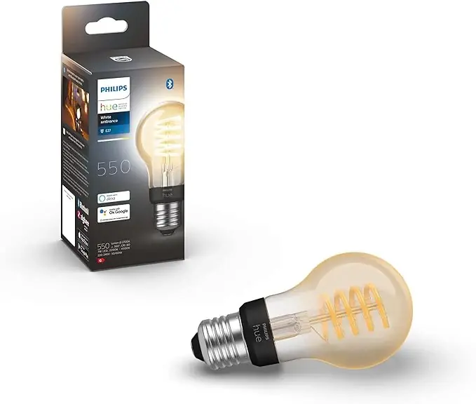 Bombilla de filamento Philips Filament 7W A60 E27 2700K-3000K (Cálida) 550 lmlm 301429 550lm Entrega Rápida