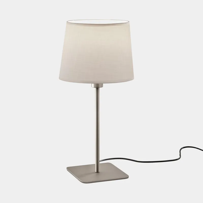 Súper Precio Lámpara de sobremesa LedsC4 Metrica Square E27 níquel satinado 10-8350-81-82