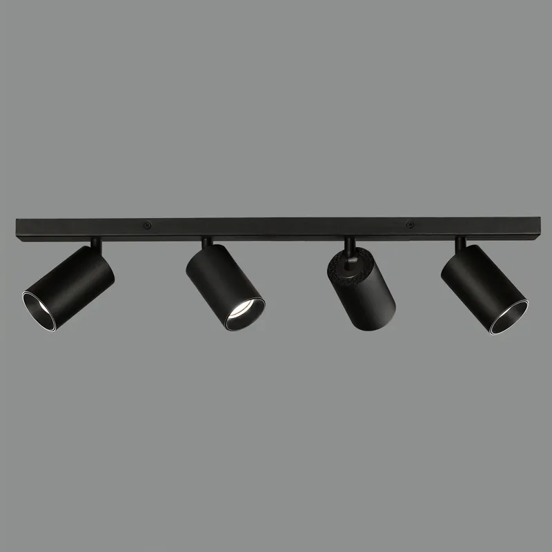 ACB Gina Plafón LED Negro GU10 4x8W Orientable P3874R40N A Buen Precio