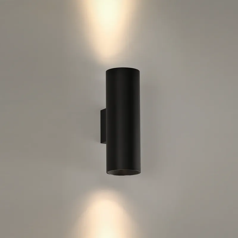 ACB Pipe Aplique Negro Texturado LED COB 2x6W 3000K A3986100N Última Versión