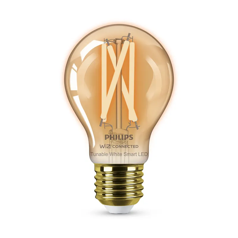 Bombilla de filamento Philips WiZ ámbar A60 7W E27 640lm Solo Hoy