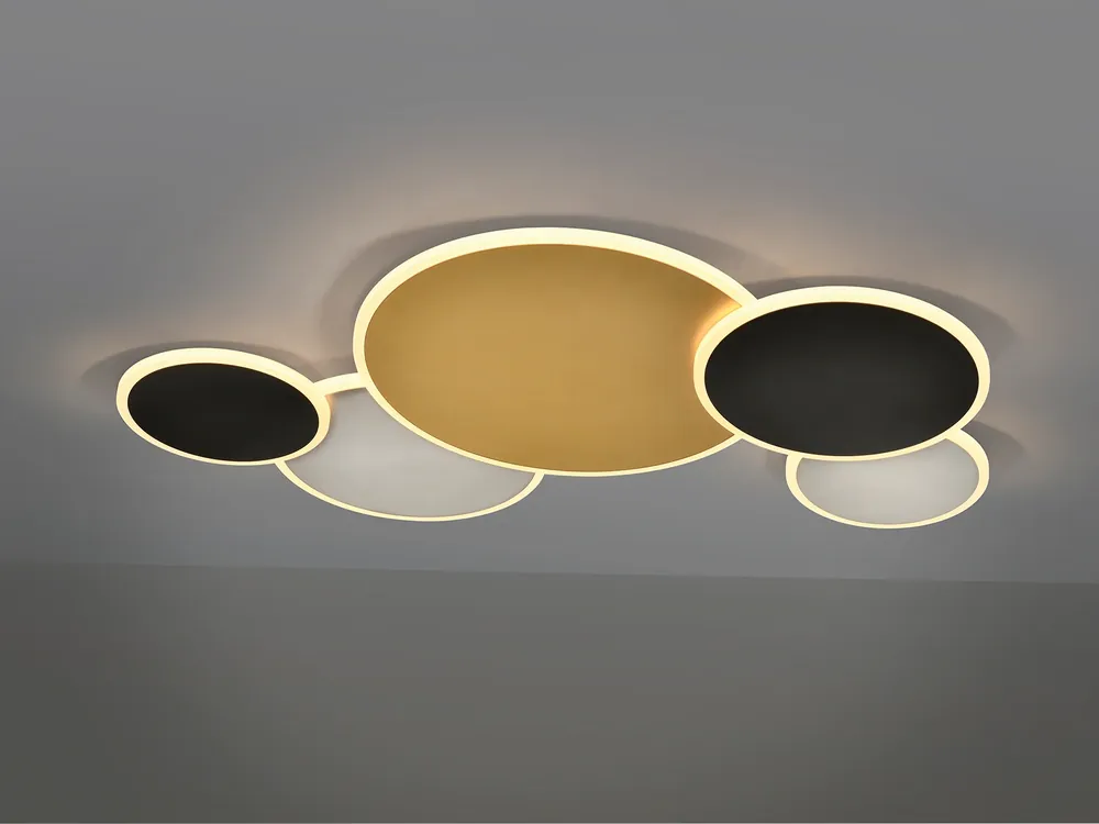 Plafón Schuller Umbra LED oro y negro 3000K Envío Exprés